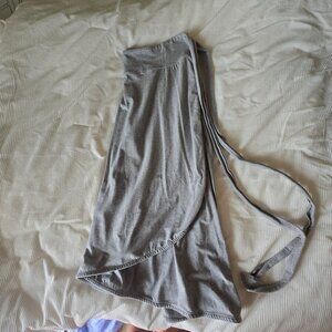 Women's Pact Organic Midi Wrap Skirt Gray - X-Small